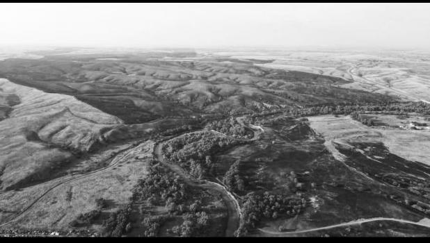 Drone footage just outside of White River. Photo courtesy Lawrence Iyotte
