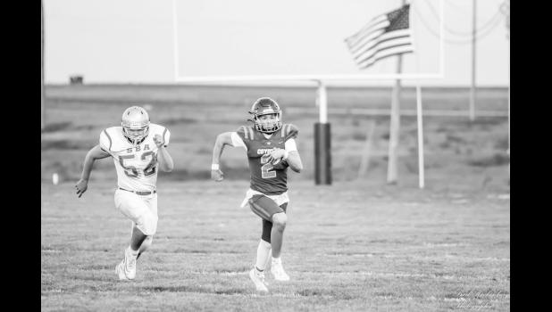 Dawson Hunt got two touchdowns on Friday’s game! Photo by Barb Hockenbary Photography