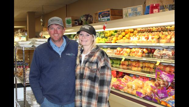 Heather and Kalvin Eisenbraun, new owners of the grocery store, 4E Foods.