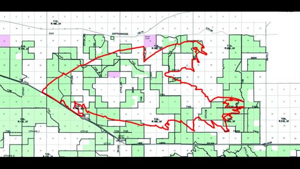 41,360 acres – over 64 square miles – were burned in the Cottonwood Fire, Sunday, Oct. 16.