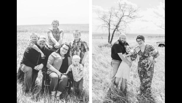 Levi Newsam and family (left), Rachel Talich and family (right) School Board Candidates Elected