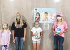 4-H members that participated in the DIY mask making were (l to r): Faith Schultz, Jasmine Hiatt, River Drury and Fayth Martin Courtesy photo