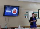 Racheal Gartner of First National Bank, welcomed the full house of attendees, and introduced the guest speaker for the Fraud Awareness Event, held July 15 in Philip.