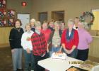 ​The Wheeler-Brooks American Legion Post #173 and its auxiliary each met Nov. 8. Before their separate meetings, they joined for a potluck meal to celebrate the national birthday of the auxiliary. Philip area auxiliary members in attendance were, back row from left, Ardis Ladely, Barb Kroetch, Margaret Rush, Theresa Clements, Rae Crowser and Julie Seager. Front: Kay Ainslie, Gayle Rush, Audrey Neiffer, Joann Pearson and Ruby Huston.
