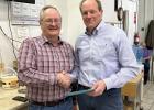 Monte Palecek (left) with Scotchman President, Kevin Allen. Courtesy Photo