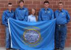 Members of the 4-H 22 Rifle Team were among 27 South Dakota 4-H members who competed at the 2017 4-H Shooting Sports National Championships held in Grand Island, Nebraska June 25-30, 2017. Team members pictured include Cody Amidon, Tripp County; Tye Davis, Butte County; Darian Roghair, Jones County; Cole Thompson, Pennington County and coach, Tim Pravecek, Tripp County.
